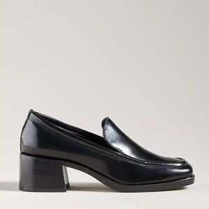 Reformation Designer Black Noah Heeled Loafers Women’s Size 10.5